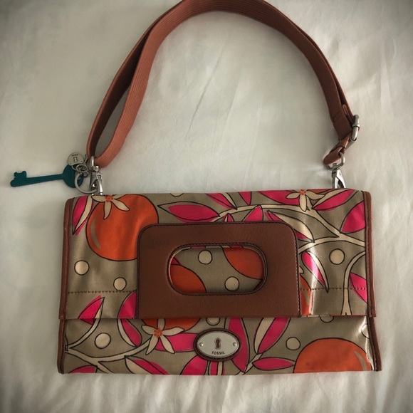 Fossil Key-Per Envelope Cross Body bag purse - Picture 11 of 13